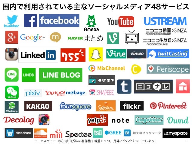 ソーシャルメディアでの情報公開