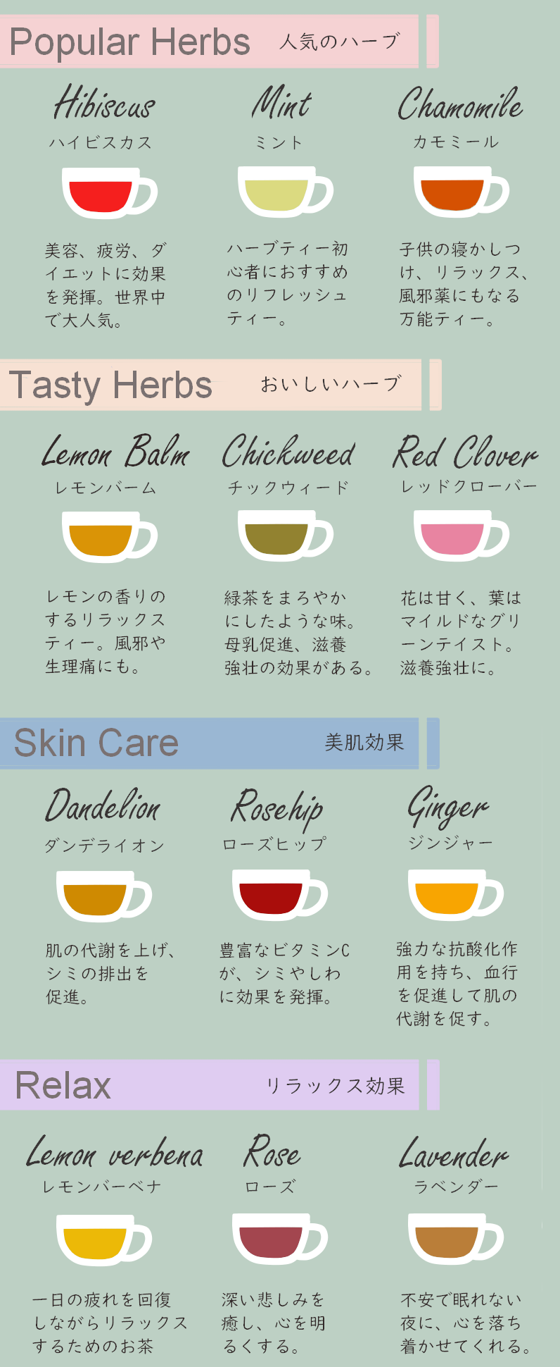 ハーブティーの効果的な飲み方