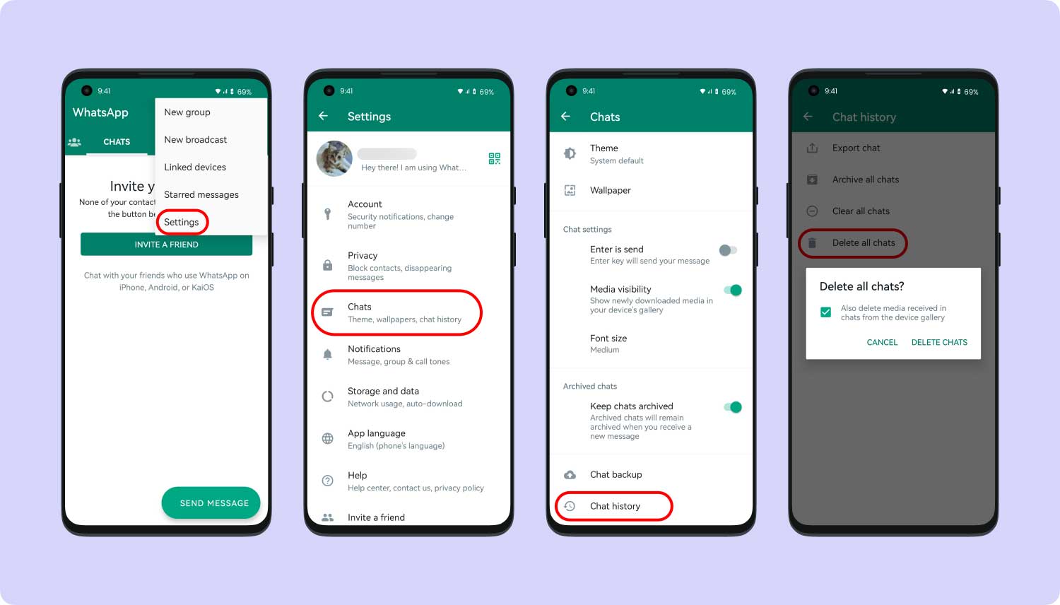 WhatsAppアカウントを完全に削除するにはどうすればいいですか？